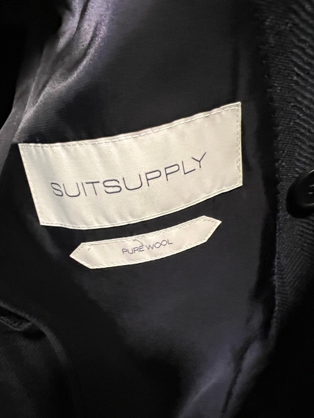 Suitsupply Navy Double-Breasted Wool Blazer - Picture 5 of 5